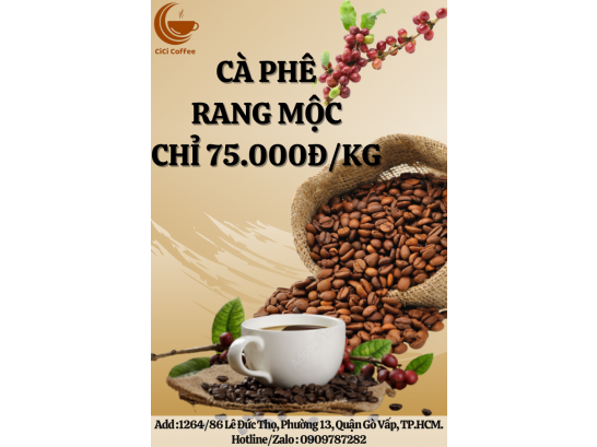 Nhận rang cà phê gia công giá rẻ tại TPHCM