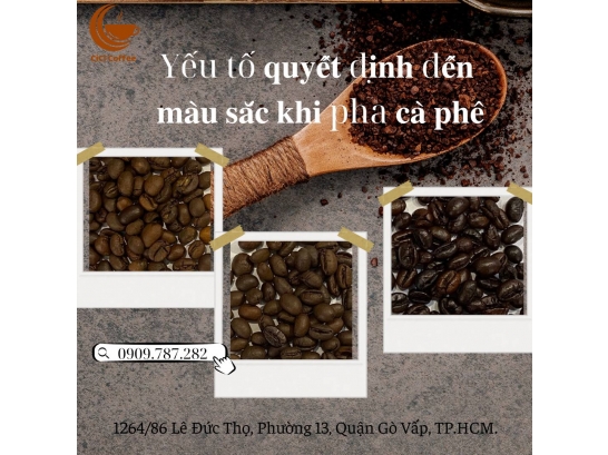 Điều gì quyết định đến màu sắc khi chiết xuất cafe